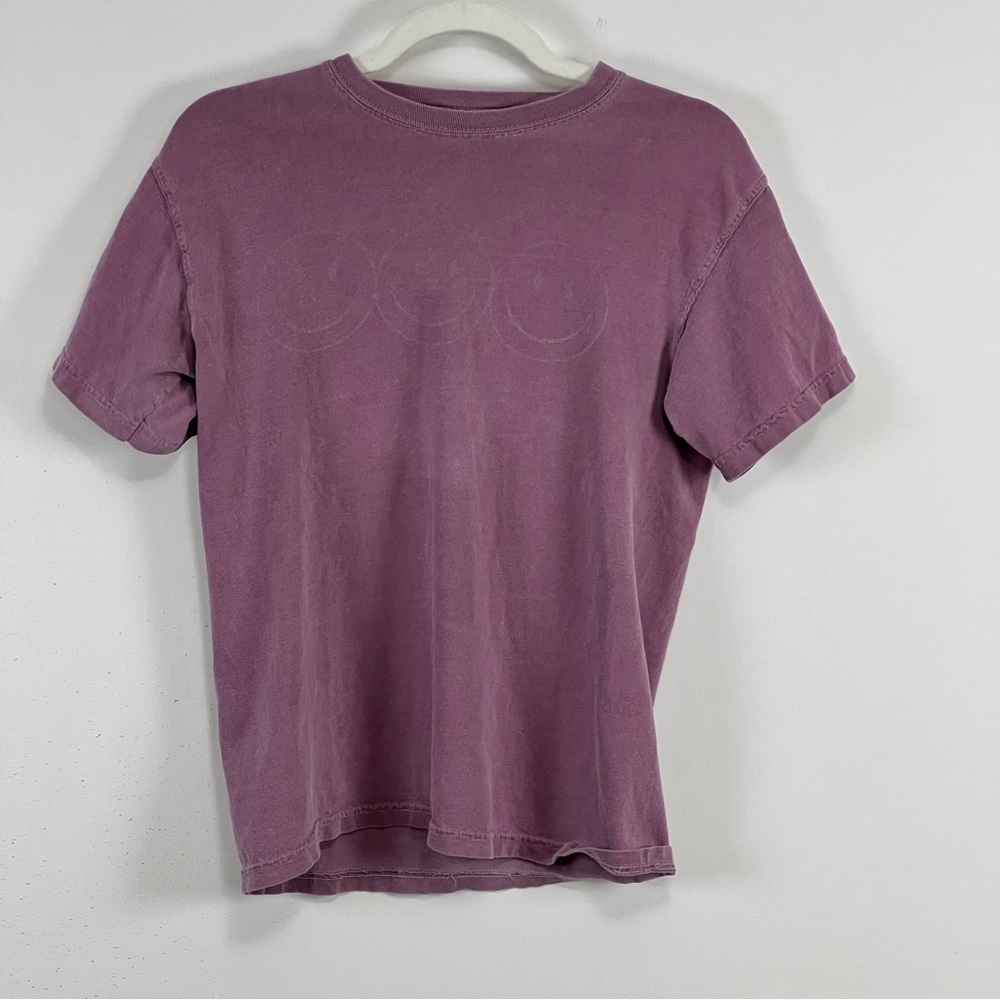 Purple Faded Smiles Urban Outfitters T-Shirt (Small)